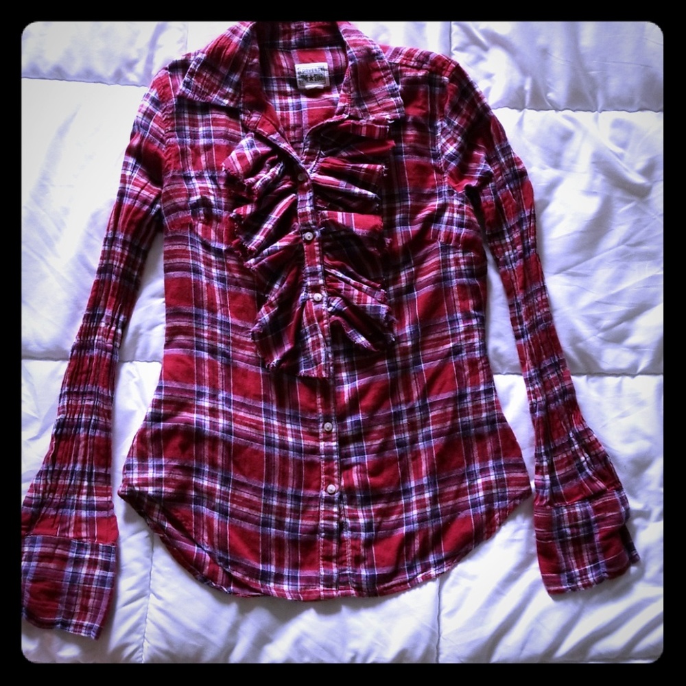XS Converse Button Down Blouse